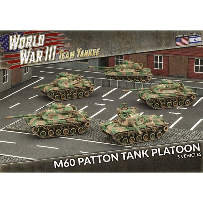World War 3 - Team Yankee - American - M60 Patton Tank Platoon (Plastic)