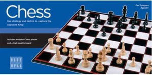 Blue Opal Australia Classic Games Chess Set - Blue Box (Blue Opal)