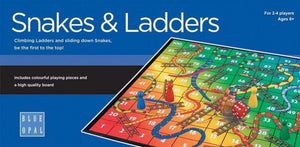 Blue Opal Australia Classic Games Snakes and Ladders - Blue Box (Blue Opal)