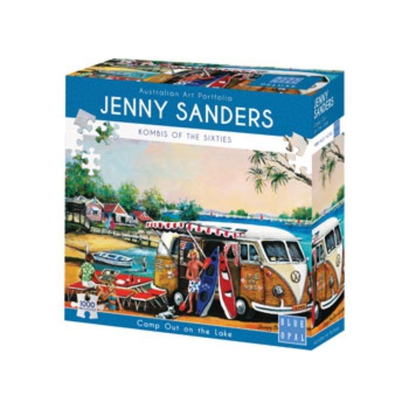 Blue Opal Australia Jigsaws Jenny Sanders - Camp Out on the Lake (1000pc) Blue Opal