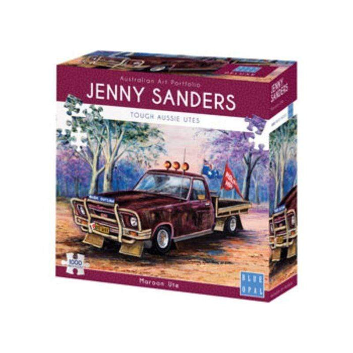 Jenny Sanders - Maroon Ute (1000pc) Blue Opal