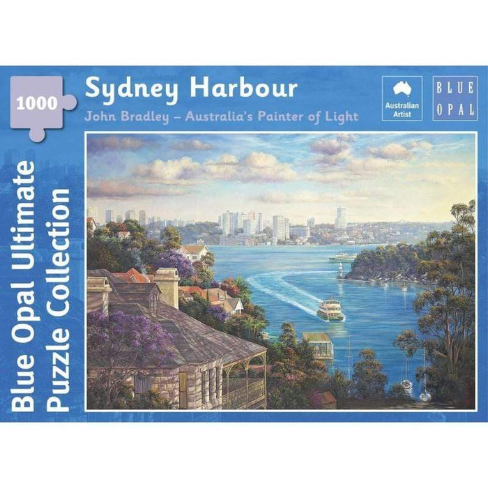 John Bradley - Sydney Harbour (1000pc) Blue Opal
