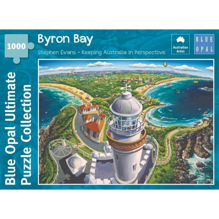 Stephen Evans - Byron Bay (1000pc) Blue Opal