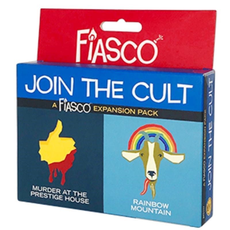 Bully Pulpit Games Roleplaying Games Fiasco Expansion Pack - Join The Cult