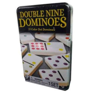Cardinal Classic Games Double 9 Nine Dominoes (in tin)
