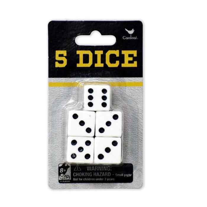 Pack of 5 Dice (Hangsell)