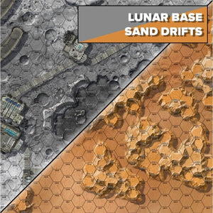 Catalyst Game Labs Miniatures Battletech - Premium BattleMat - Alien Worlds -  Lunar Base /  Sand Drift