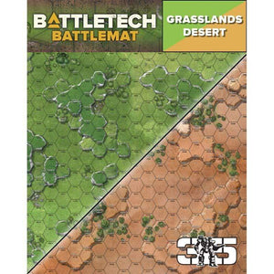 Catalyst Game Labs Miniatures Battletech - Premium BattleMat - Grasslands/Desert