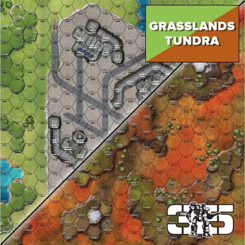 Catalyst Game Labs Miniatures Battletech - Premium BattleMat - Grasslands / Tundra