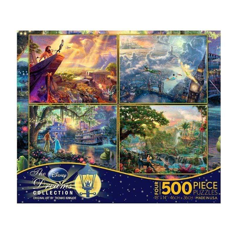 Ceaco Jigsaws Thomas Kinkade - Disney 4 In 1 Multipack Series 1 (500pc)