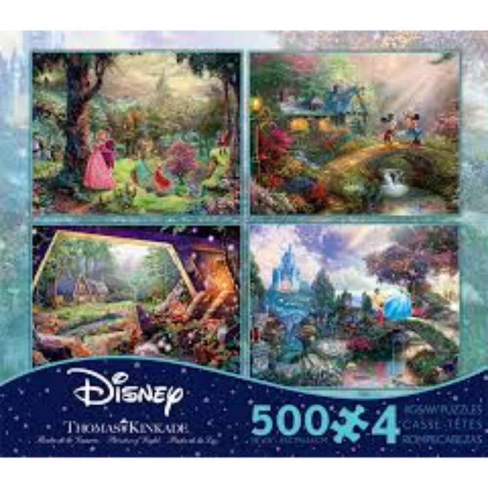 Ceaco Jigsaws Thomas Kinkade - Disney 4 In 1 Multipack Series 4 (500pc)
