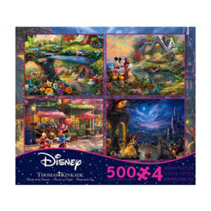 Ceaco Jigsaws Thomas Kinkade - Disney 4 In 1 Multipack Series 5 (500pc)