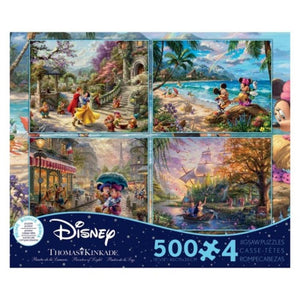 Ceaco Jigsaws Thomas Kinkade - Disney 4 In 1 Multipack Series 6 (500pc)
