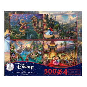 Ceaco Jigsaws Thomas Kinkade - Disney 4 In 1 Multipack Series 8 (500pc)