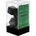 Chessex Dice Chessex Polyhedral Dice - 7D Set - Gemini Black-Grey/Green