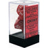 Chessex Dice Chessex Polyhedral Dice - 7D Set - Opaque Red/White