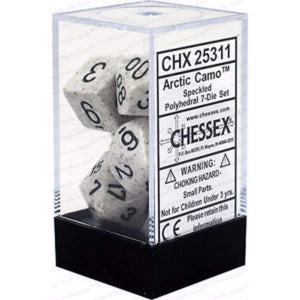 Chessex Dice Chessex Polyhedral Dice - 7D Set - Speckled Arctic Camo
