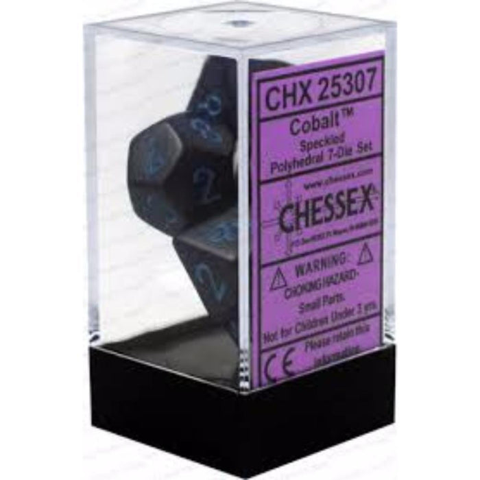 Chessex Polyhedral Dice - 7D Set - Speckled Cobalt