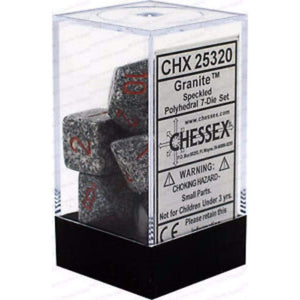 Chessex Dice Chessex Polyhedral Dice - 7D Set - Speckled Granite