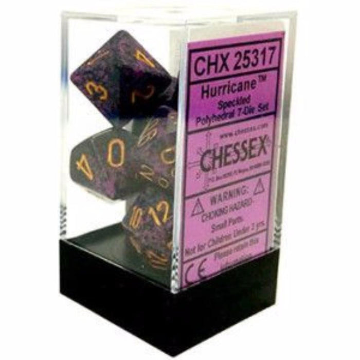 Chessex Polyhedral Dice - 7D Set - Speckled Hurricane