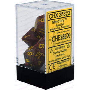 Chessex Dice Chessex Polyhedral Dice - 7D Set - Speckled Mercury