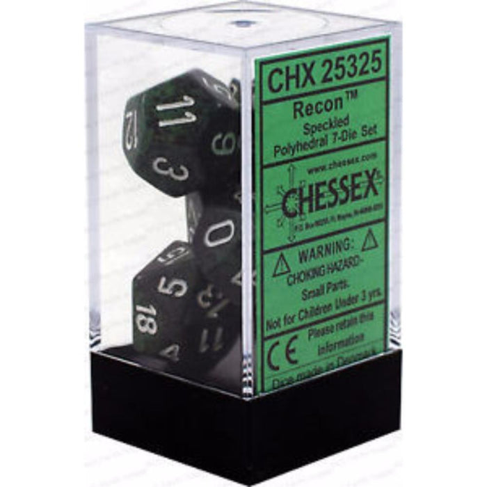 Chessex Polyhedral Dice - 7D Set - Speckled Recon