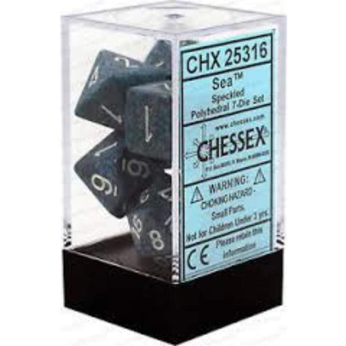 Chessex Polyhedral Dice - 7D Set - Speckled Sea