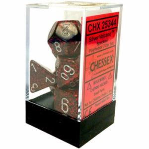 Chessex Dice Chessex Polyhedral Dice - 7D Set - Speckled Silver Volcano