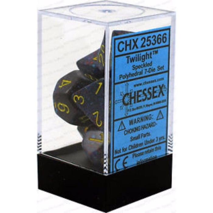 Chessex Polyhedral Dice - 7D Set - Speckled Twilight