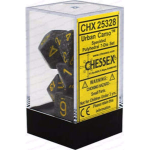 Chessex Dice Chessex Polyhedral Dice - 7D Set - Speckled Urban Camo