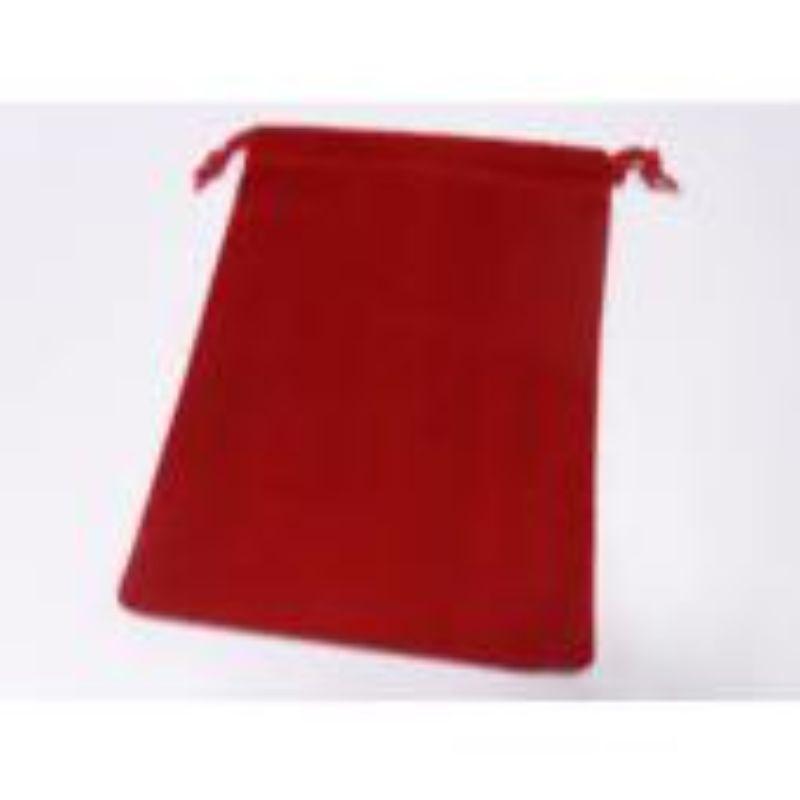 Chessex Dice Dice Bag - Chessex - Suedecloth (L) Red