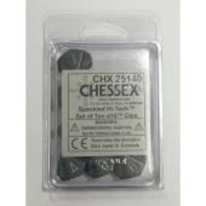 Chessex Dice Dice - Chessex 10D10 Speckled Hi Tech