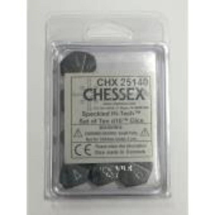 Dice - Chessex 10D10 Speckled Hi Tech