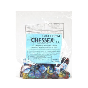 Chessex Dice Dice - Chessex Bulk Bag - Gemini #7 D10