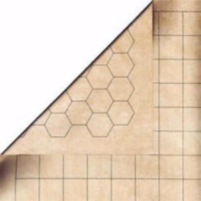 Chessex Accessory Reversible Battlemat 1.5" Square & 1.5" Hex (23.5" x 26")
