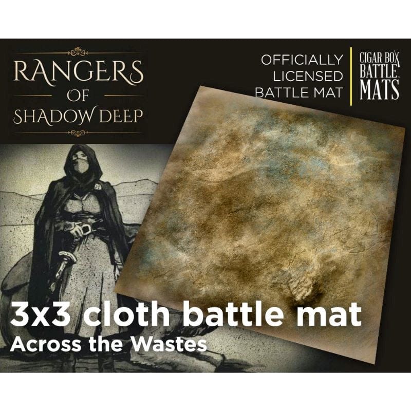 Cigar Box Battle Miniatures Rangers of Shadow Deep - Across the Wastes 3x3 Battle Mat
