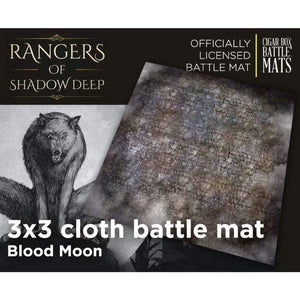 Cigar Box Battle Miniatures Rangers of Shadow Deep - Blood Moon 3x3 Cloth Battle Mat