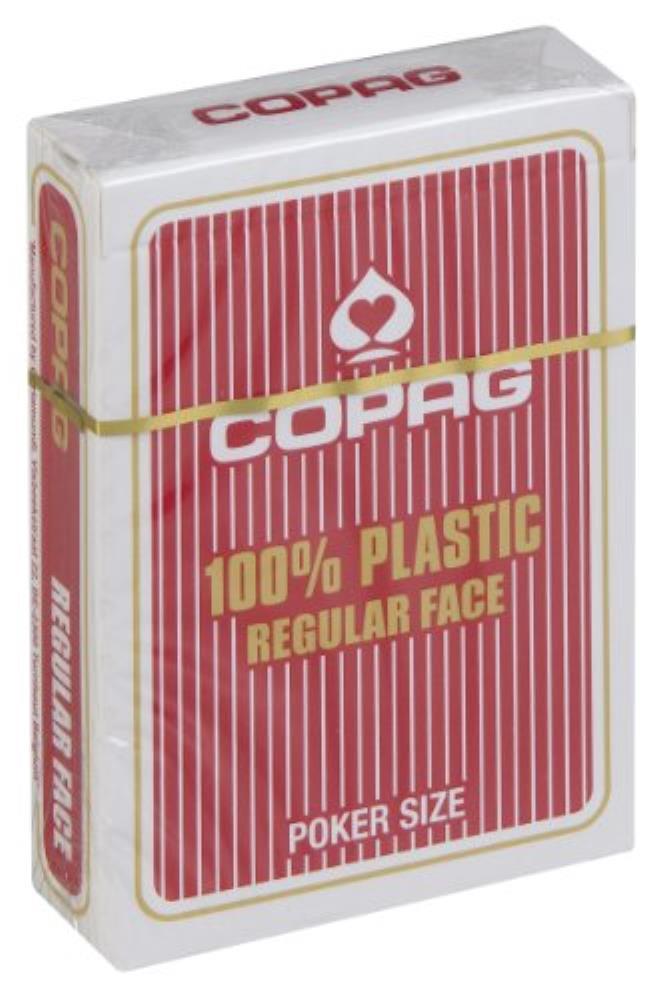 Playing Cards - Copag 100% Plastic Poker Red (Single)