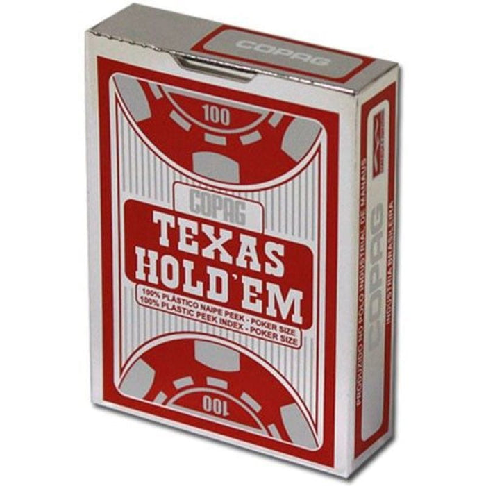 Playing Cards - Copag Texas Hold Em Peek Index (Red)