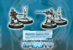 Corvus Belli Miniatures Infinity - Aleph - Atalanta Agemas Nco & Spotbot (Blister)