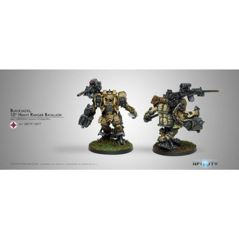 Corvus Belli Miniatures Infinity - Ariadna - Blackjacks, 10th Heavy Ranger Bat. (T2 Sniper Rifle) (Boxed)