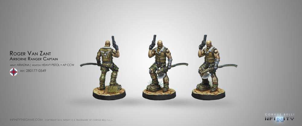 Corvus Belli Miniatures Infinity - Ariadna - Roger Van Zant Airbirne Ranger Captain (Blister)