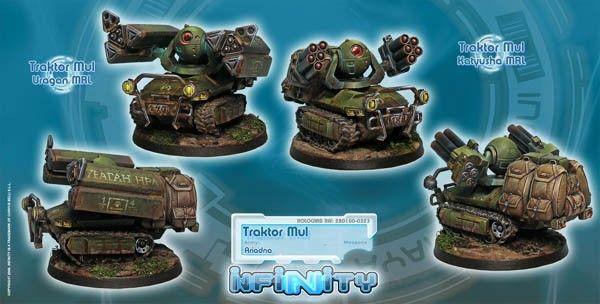 Infinity - Ariadna - Traktor Muls, Artillery & Support Regiment (Boxed)
