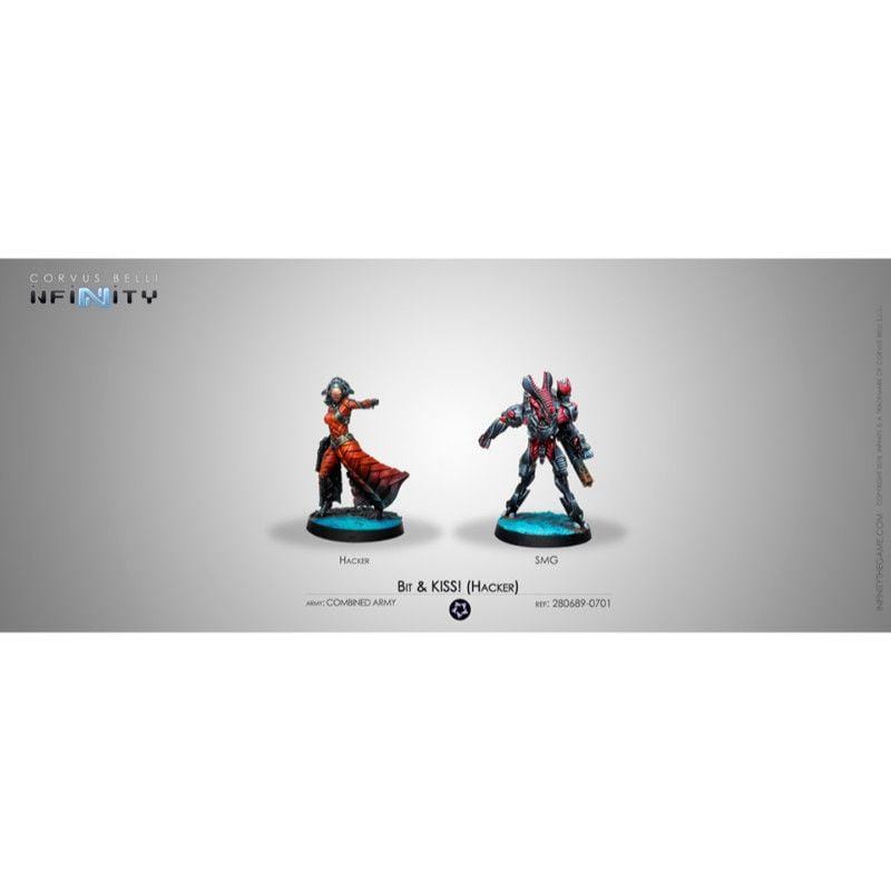 Corvus Belli Miniatures Infinity - Combined Army - Bit & Kiss (Hacker) (Boxed)