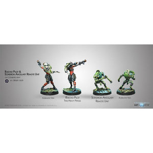 Corvus Belli Miniatures Infinity - Combined Army - Raicho Pilot & Scindron Ancillary Remote Unit (Boxed)