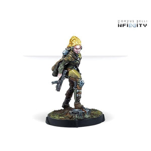 Corvus Belli Miniatures Infinity - NA2 - Aida Swanson Submondo Smuggler (Submachine Gun) (Blister)
