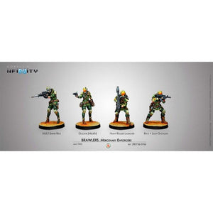 Corvus Belli Miniatures Infinity - NA2 - Brawlers Mercenary Enforcers (Boxed)