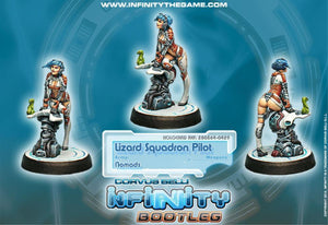 Corvus Belli Miniatures Infinity - Nomads - Lizard Squadron Pilot (Blister)