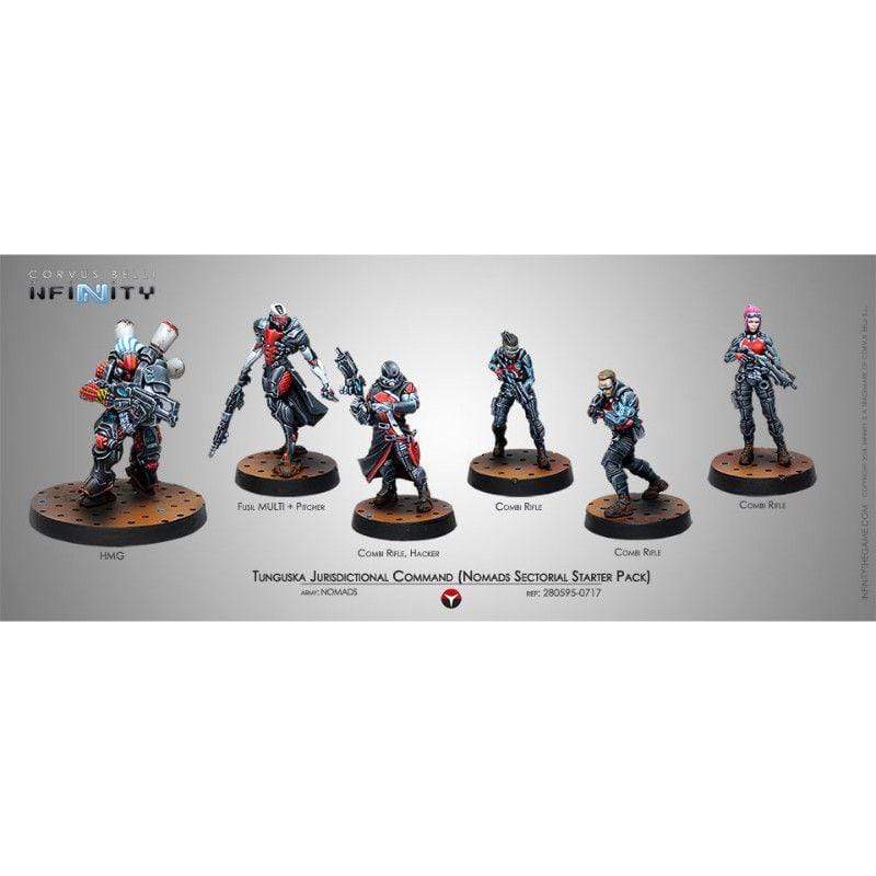Corvus Belli Miniatures Infinity - Nomads - Tunguska Jurisdictional Command (Nomads Sectorial Starter Pack) (Boxed)
