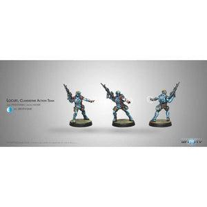 Corvus Belli Miniatures Infinity - PanOceania - Locust, Clandestine Action Team Hacker (Blister)